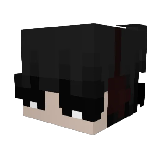Cartoon12 Minecraft avatar head, 3D render