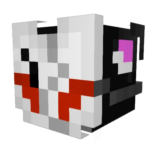 CartoonCatYTM Minecraft avatar head, 3D render