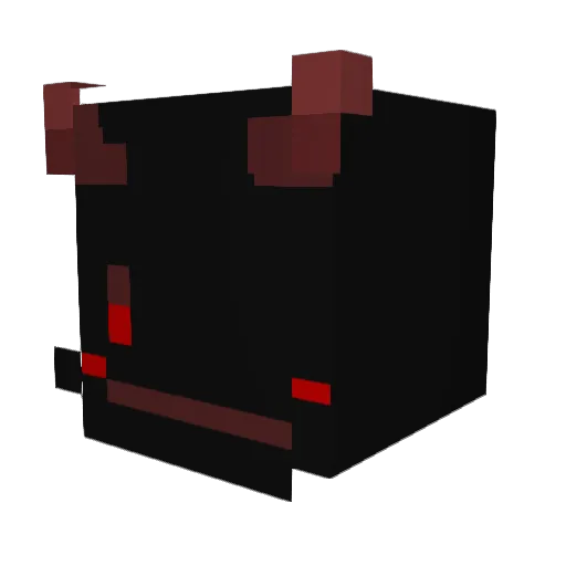 Carucamu Minecraft avatar head, 3D render