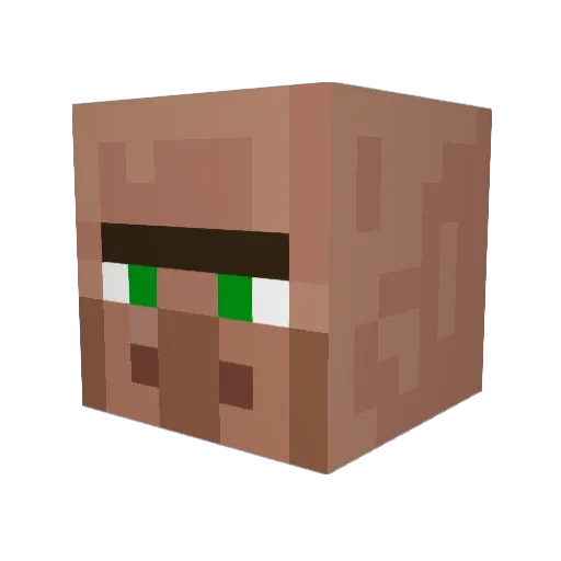 Carudass Minecraft avatar head, 3D render