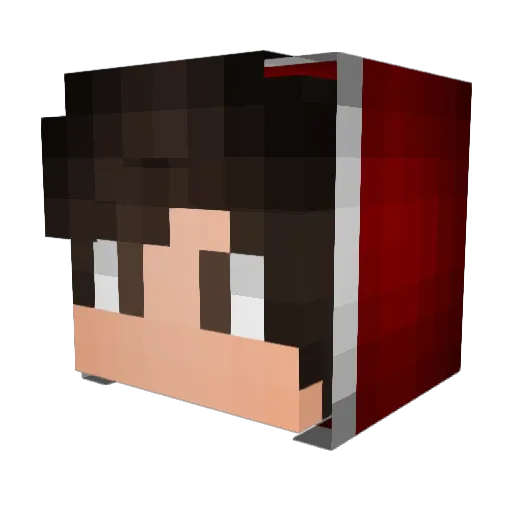 Carvalho06 Minecraft avatar head, 3D render