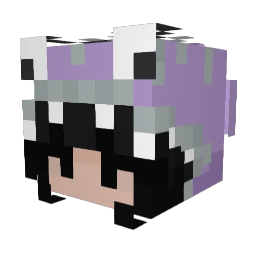 CarvalhoIsa Minecraft avatar head, 3D render