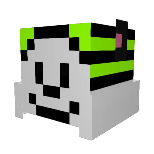 Carvalhow Minecraft avatar head, 3D render