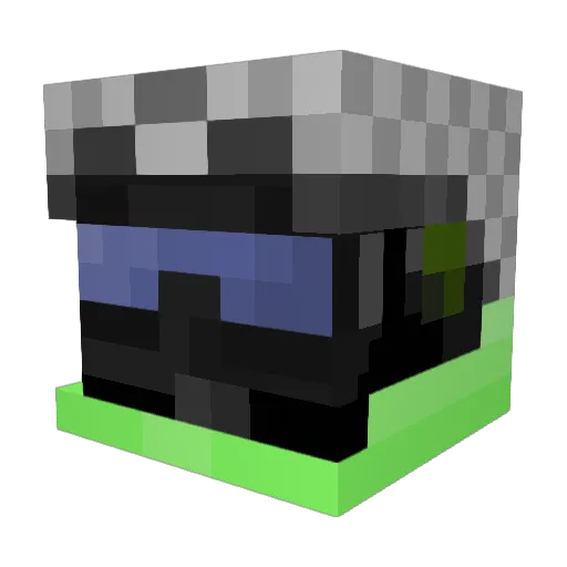 CarvinLotus Minecraft avatar head, 3D render