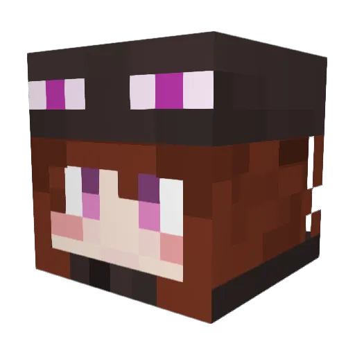 Carxem Minecraft avatar head, 3D render