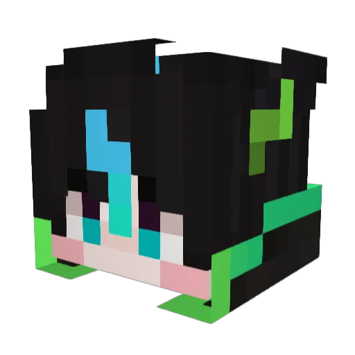 CaryCarrera Minecraft avatar head, 3D render