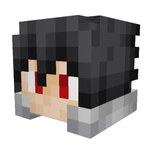 CarzeyFling Minecraft avatar head, 3D render