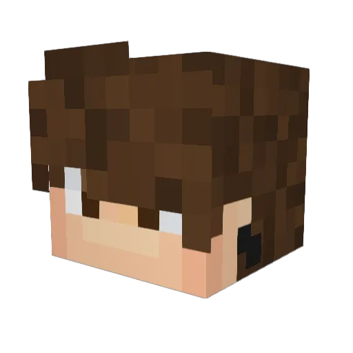 CasCadePvP Minecraft avatar head, 3D render