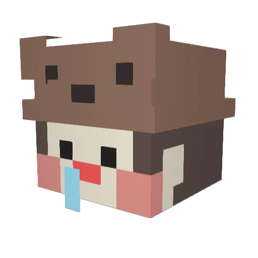 Casanova_S2 Minecraft avatar head, 3D render