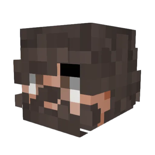 Cascaden_Only1 Minecraft avatar head, 3D render