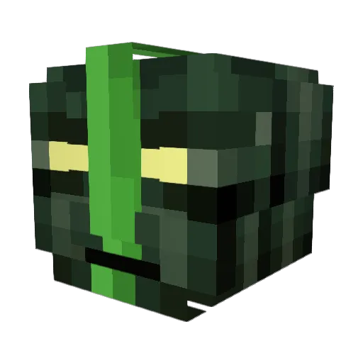 Cascotin Minecraft avatar head, 3D render