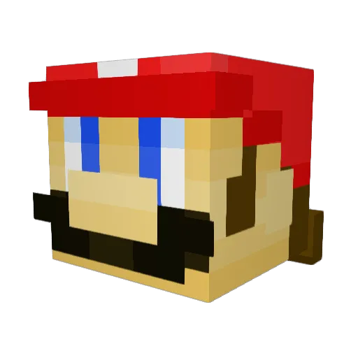 Case7919 Minecraft avatar head, 3D render