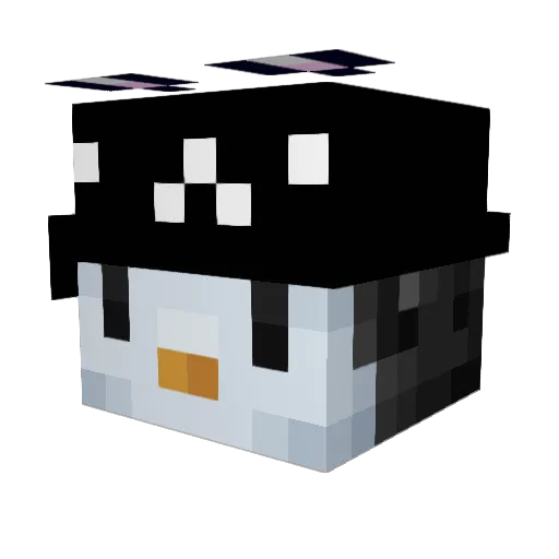 CaseHarmony Minecraft avatar head, 3D render