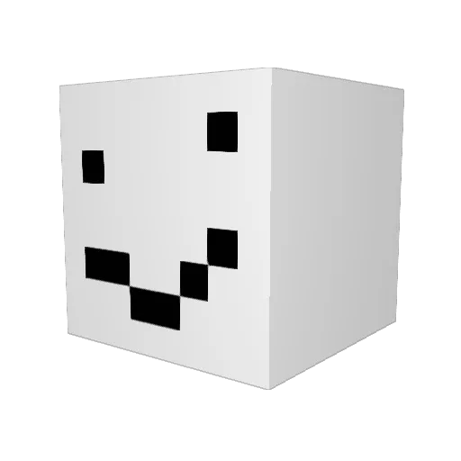 CaseLobster_106 Minecraft avatar head, 3D render