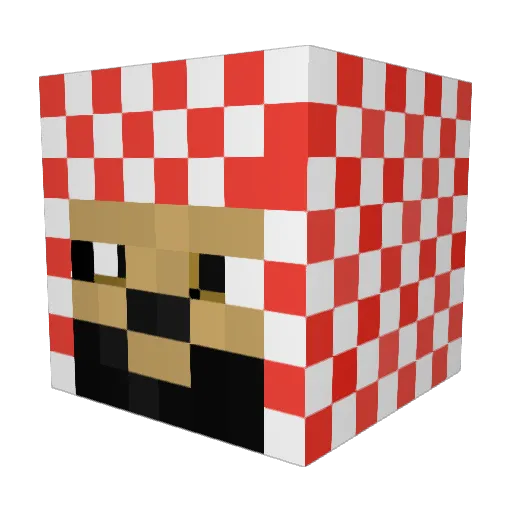 CaseRiver527155 Minecraft avatar head, 3D render