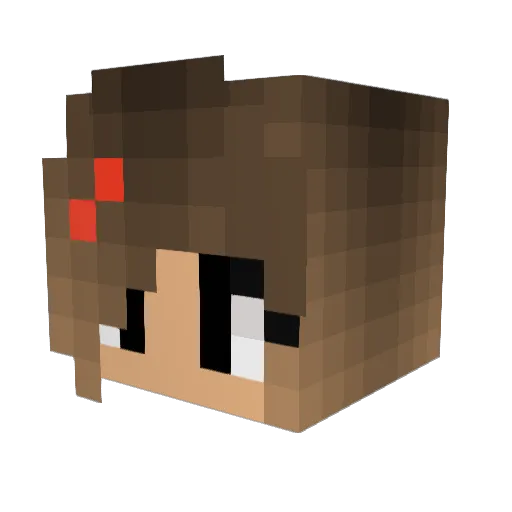 Casethan Minecraft avatar head, 3D render