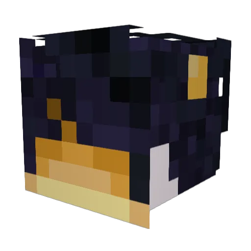 CaseusDeluxe Minecraft avatar head, 3D render