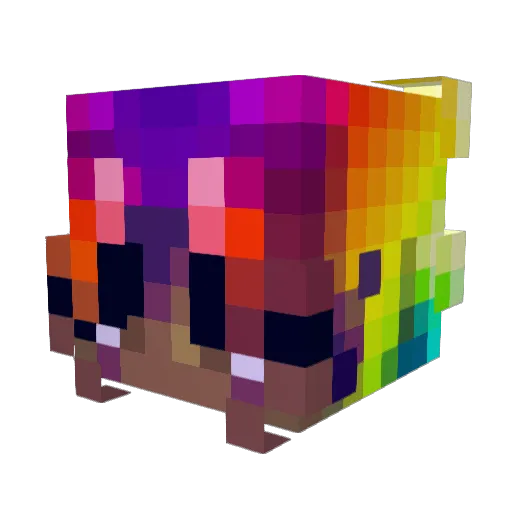 CaseyTheDevil Minecraft avatar head, 3D render