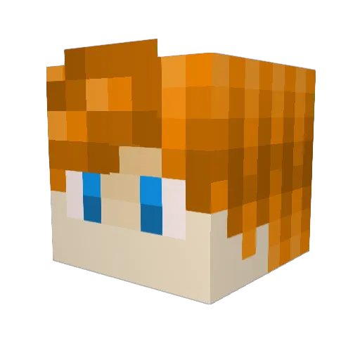 Casey_MC1 Minecraft avatar head, 3D render