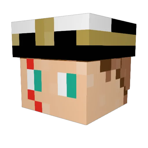 Caseyosh Minecraft avatar head, 3D render