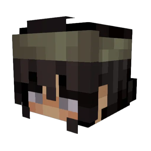 CashDienero Minecraft avatar head, 3D render