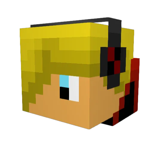 CashMoneyUnicron Minecraft avatar head, 3D render
