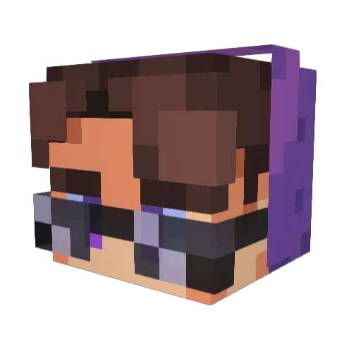 Cash_Tree Minecraft avatar head, 3D render