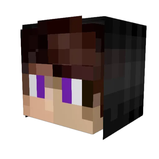 Casha777 Minecraft avatar head, 3D render