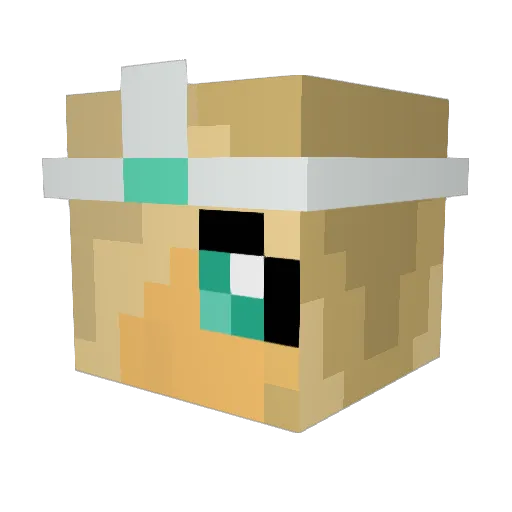 Cashcow998 Minecraft avatar head, 3D render