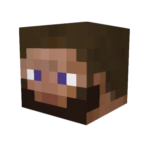 Casher3000 Minecraft avatar head, 3D render