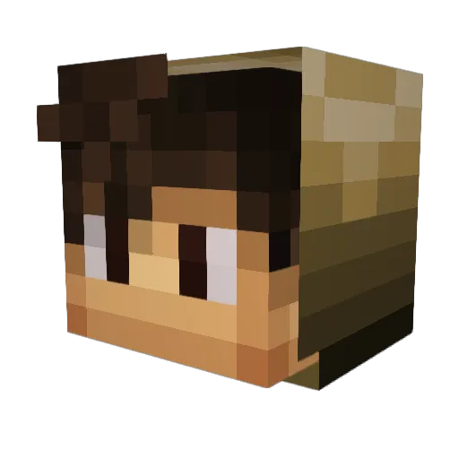 Cashisgr8 Minecraft avatar head, 3D render