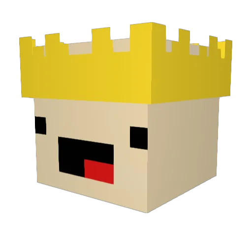 Minecraft-Avatar von Cashxllo: Kopf als 3D-Render