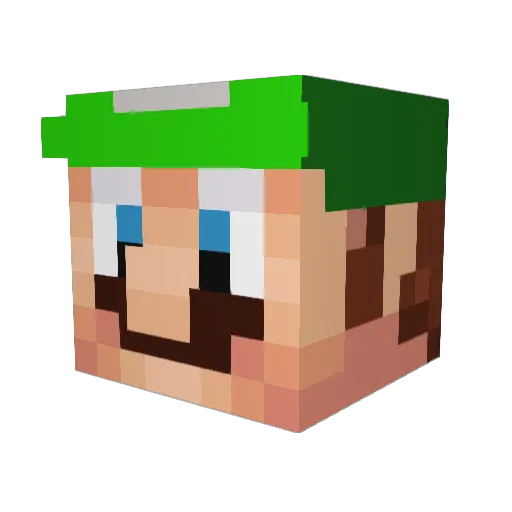 CasiniLoogi Minecraft avatar head, 3D render