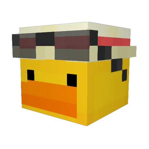 Casisttt Minecraft avatar head, 3D render