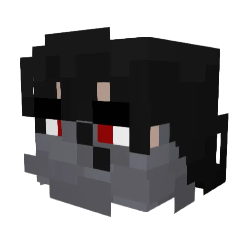 Cask_YT Minecraft avatar head, 3D render