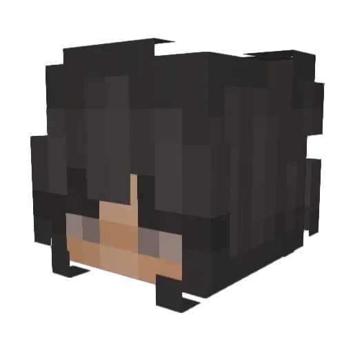 Caskis Minecraft avatar head, 3D render