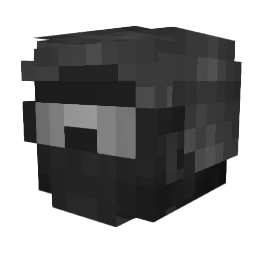 CaspaX Minecraft avatar head, 3D render
