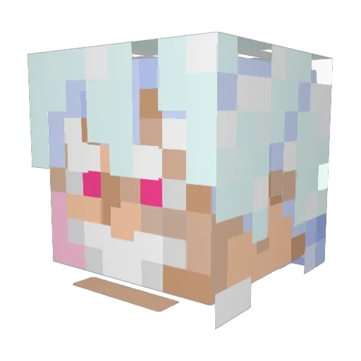 Caspaaaarr Minecraft avatar head, 3D render