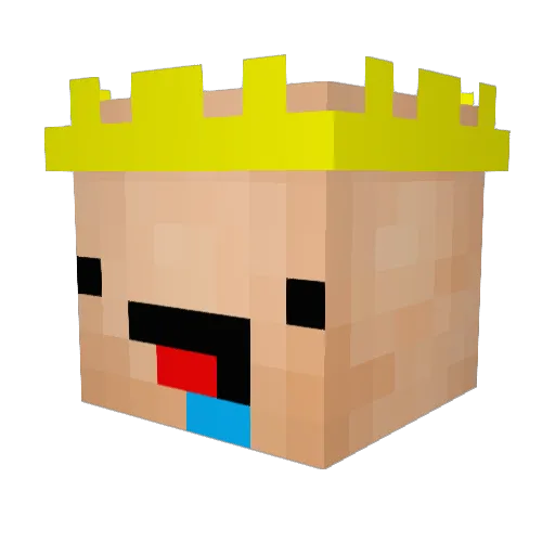 Casper22245 Minecraft avatar head, 3D render