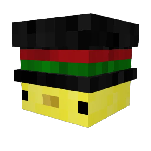 CasperCG Minecraft avatar head, 3D render