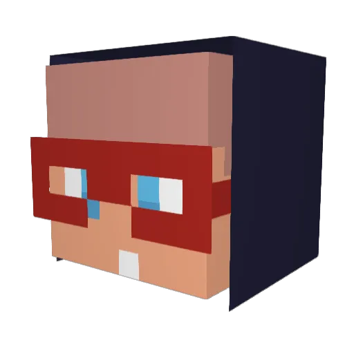 CasperCullen Minecraft avatar head, 3D render
