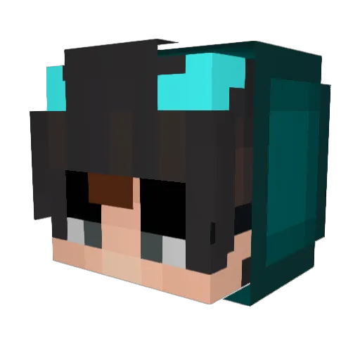 CasperPanter Minecraft avatar head, 3D render