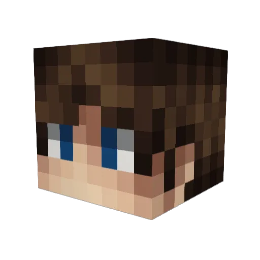 CasphurTG Minecraft avatar head, 3D render