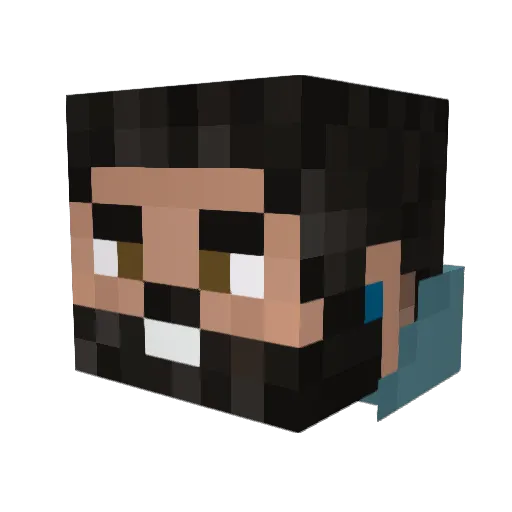 Caspiann00 Minecraft avatar head, 3D render