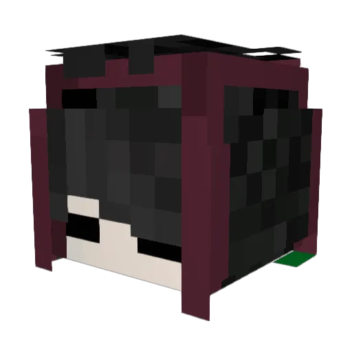 Caspiar Minecraft avatar head, 3D render
