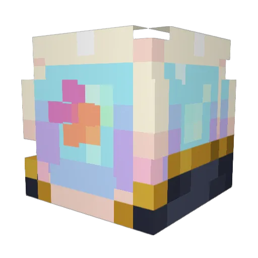 Caspierogi Minecraft avatar head, 3D render