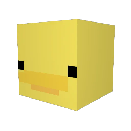 Caspre Minecraft avatar head, 3D render