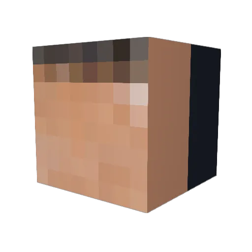 CassettePSM Minecraft avatar head, 3D render