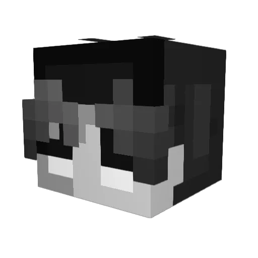 CassianHunter Minecraft avatar head, 3D render