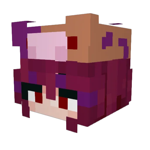 Cassidy_Moo Minecraft avatar head, 3D render